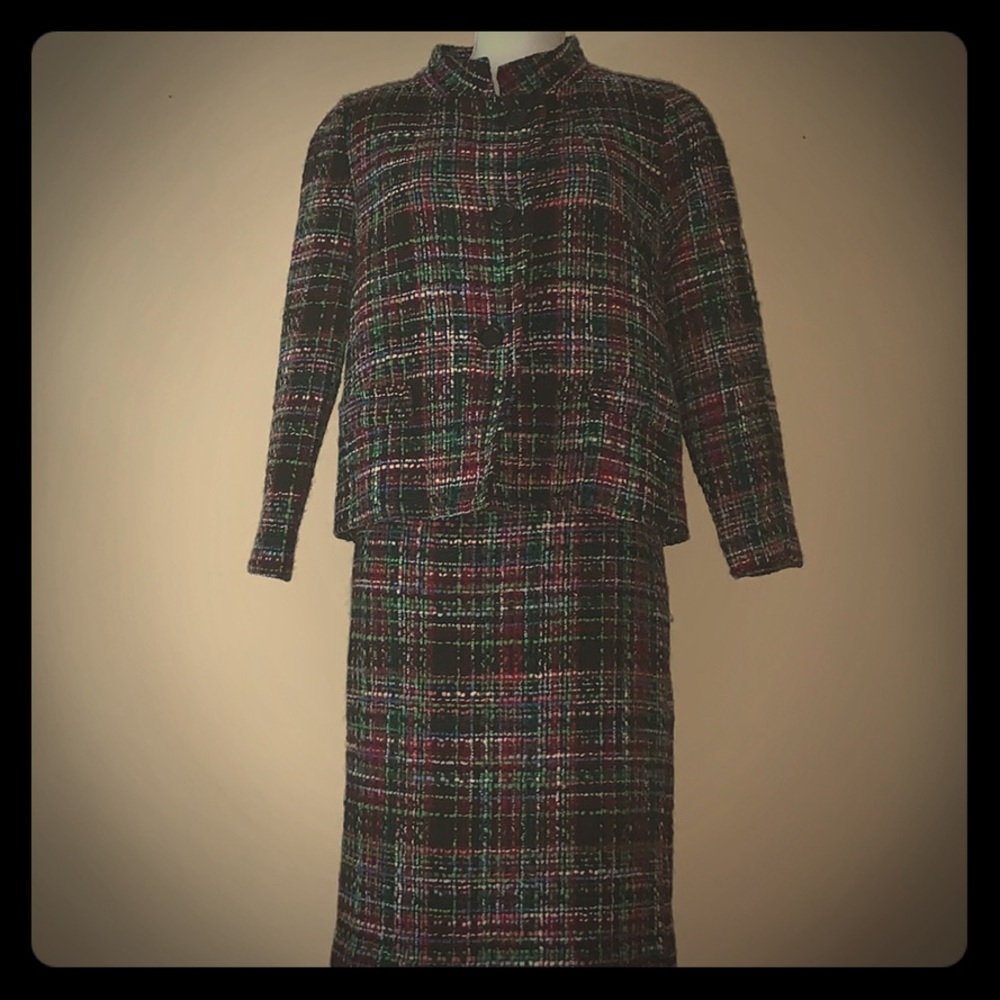 Talbots tweed suit